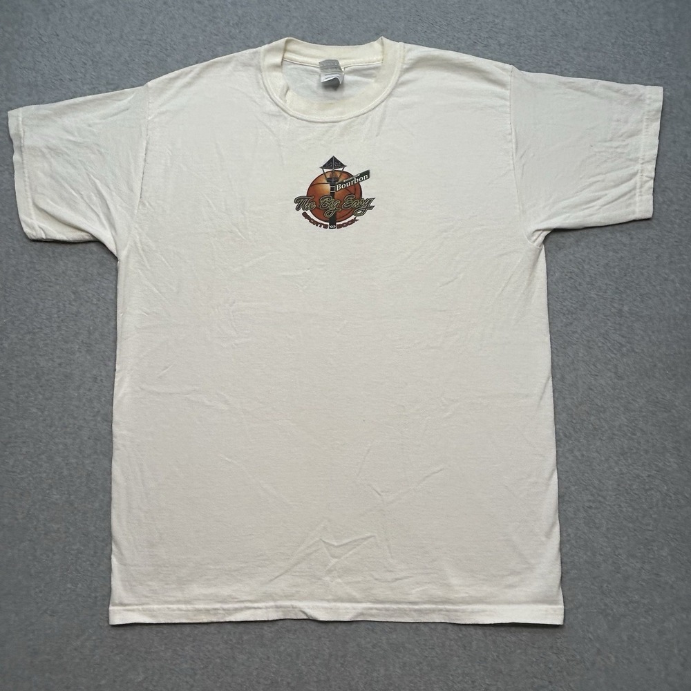 Vintage Y2K 2003 White Final Four Sports Book Bourbon Men's T-Shirt Size L‎